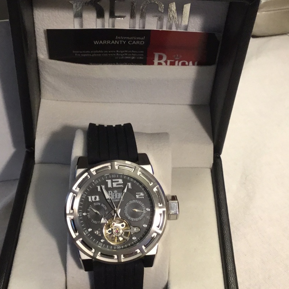 Men’s Reign Semi Skeleton Automatic Watch